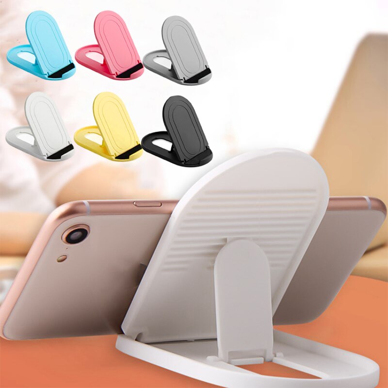 Soporte plegable para teléfono móvil, alfombrilla antideslizante de escritorio para tableta, para IPhone, Samsung, teléfono inteligente, 6 colores