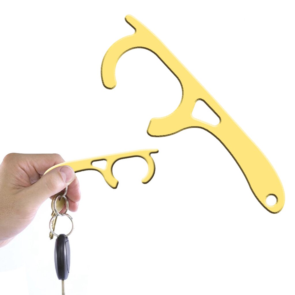 Main Portable en laiton sans touche ouvre-porte bouton de levage bouton poussoir poignée clé