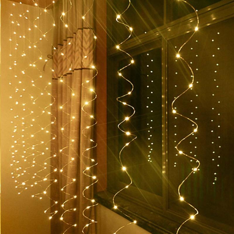 3x3/3x2/3x1m Led mariage fée chaîne lumière nouvel an lumière 200 Led fée guirlande lumineuse pour Garden Party maison rideau décoration