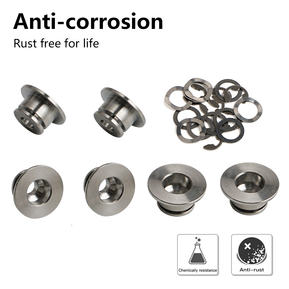 NICECNC Brake Disc Bobbins & Circlip Sets FOR for discs from 4.5 - 5.2 mm Manufactured thickness 6pcs