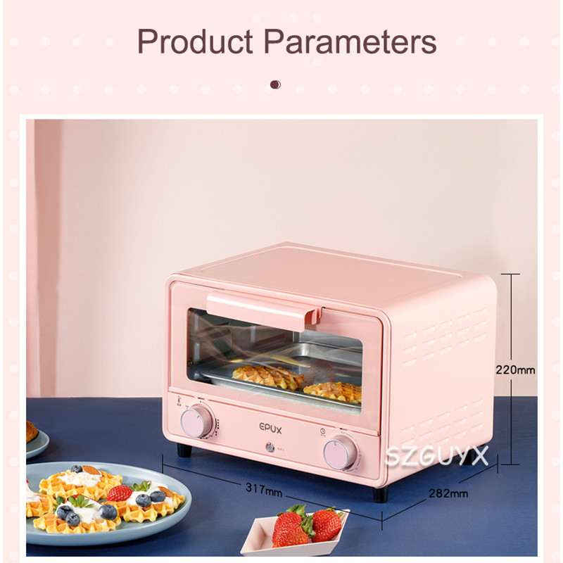 Household electric oven bread cooking machine intelligent synchronous baking household toaster stainless steel electric oven