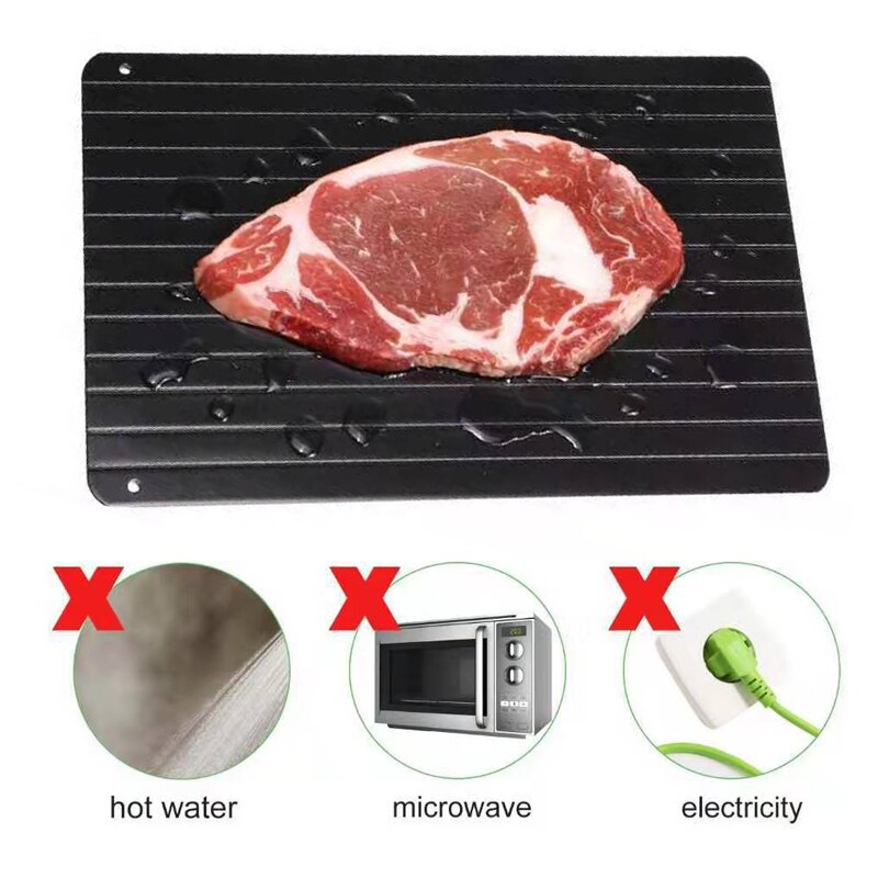 1 sztuk szybka rozmrażanie taca szybka rozmrażanie robić mrożonego mięsa ryby morze żywności szybkie rozmrażanie płyta taca przyrząd kuchenny narzędzie Dropshipping