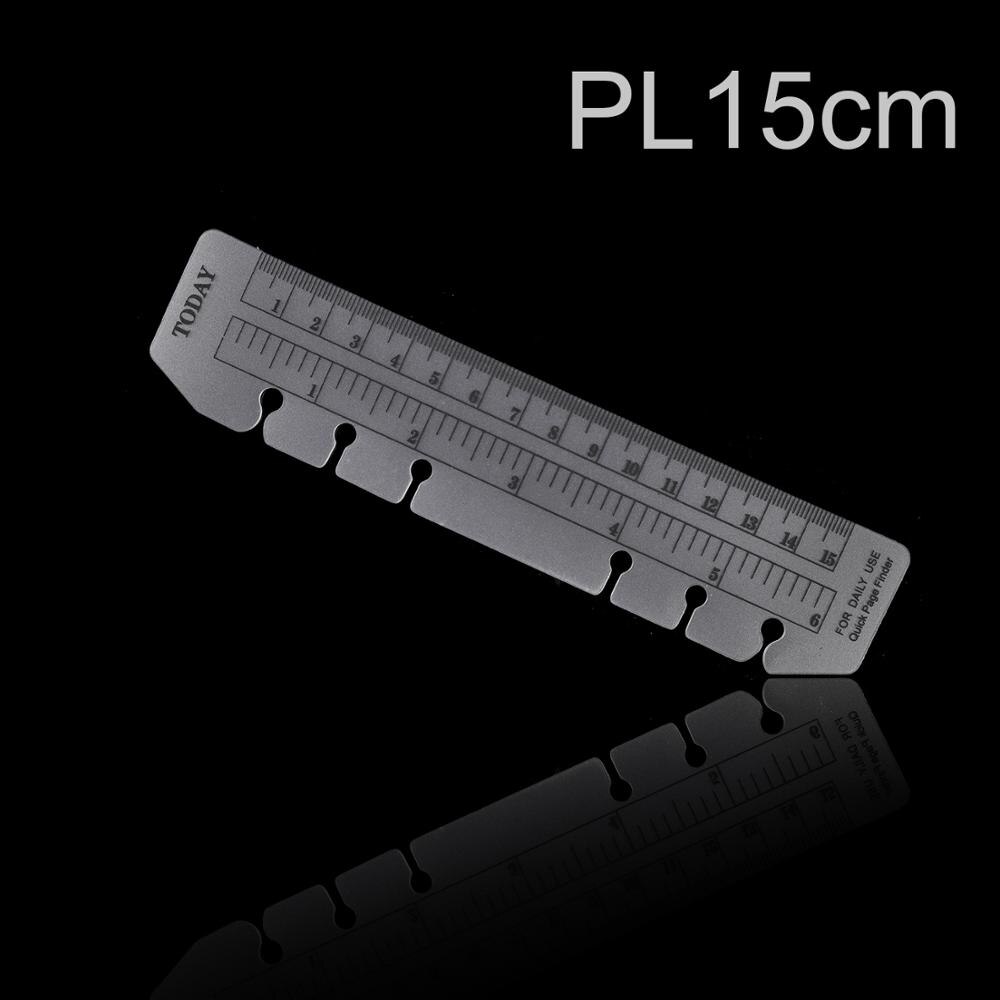 Bookmark Ruler for Ring Notebook 6 hole A5 Personal Elastic Drawing Tool Soft Plastic Partition For Planner Organizer Sketchbook: Personal