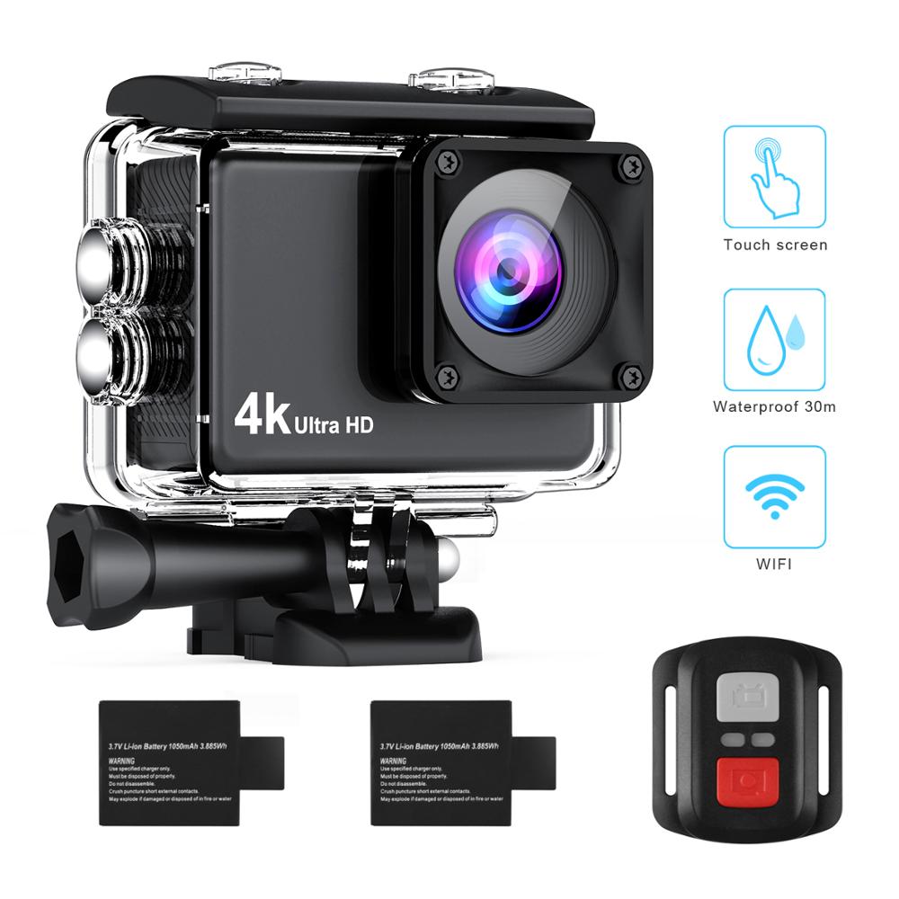 Wimius draussen 4K Aktion Kamera HD 1080P WIFI 2,0 170D Bildschirm Unterwasser Wasserdichte Sport Kamera Video Aufnahme Helm kamera