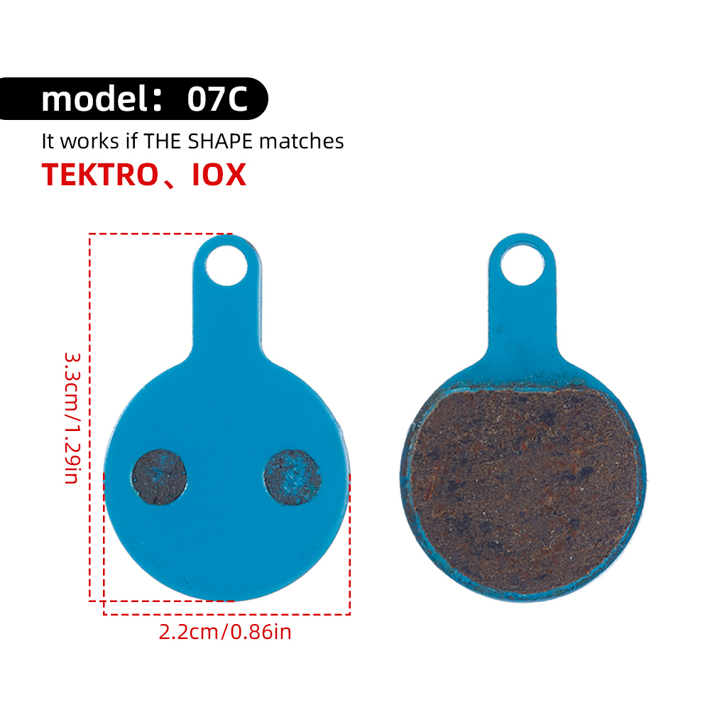MOTSUV Bicycle Disc Brake Pads MTB Bike BB5 BB7 Pads Wear-resistant Blue Half Metal High Strength Steel Backplate Cycling Parts: MULTI