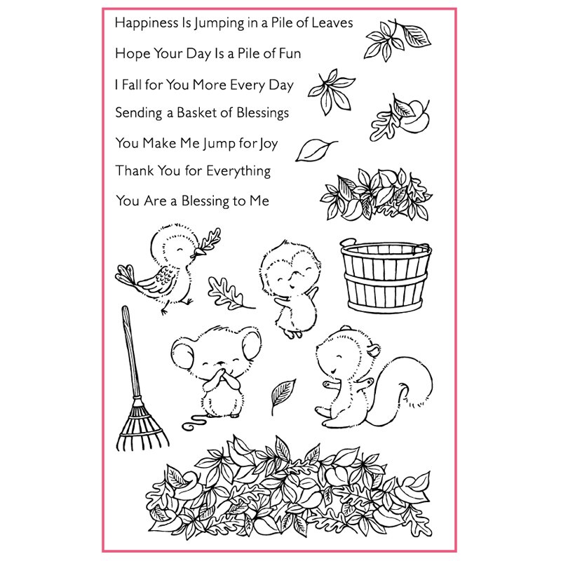 Hello Awesome Phrases Sea Animals Monkey Bears Transparent Clear Stamps for DIY Scrapbooking Paper Cards Crafts: 2