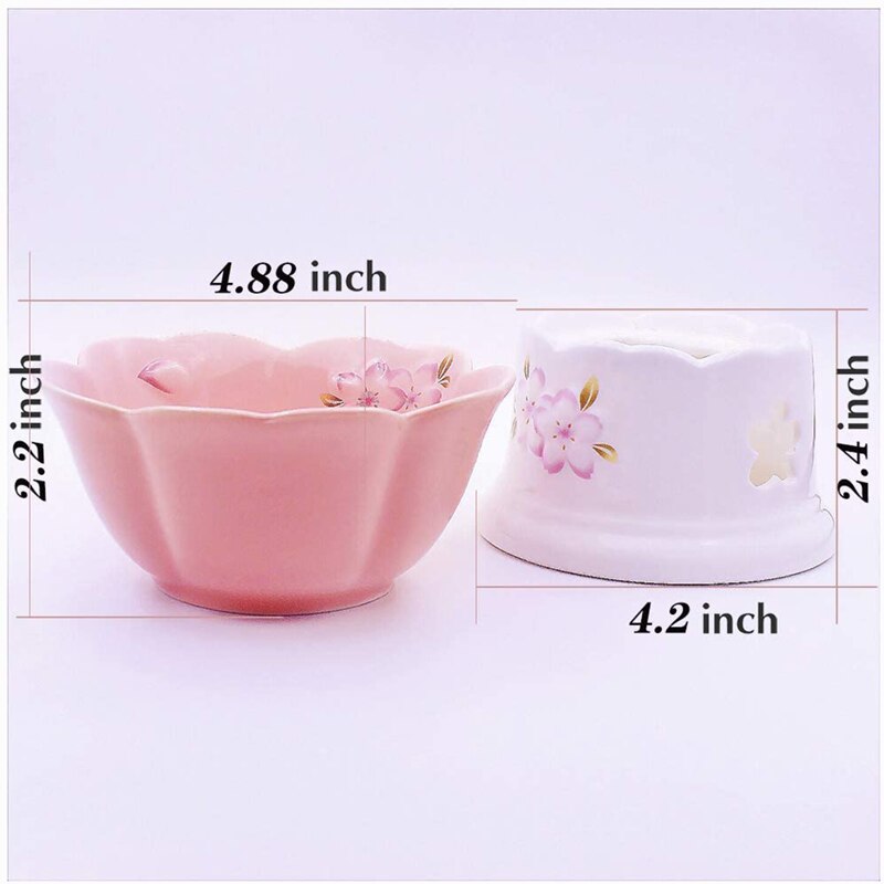 Kitchen Fondue Pot Set,Glazed Ceramic Fondue Pot for Cheese or Chocolate,Tapas,Butter Warmer Set.200 Ml.