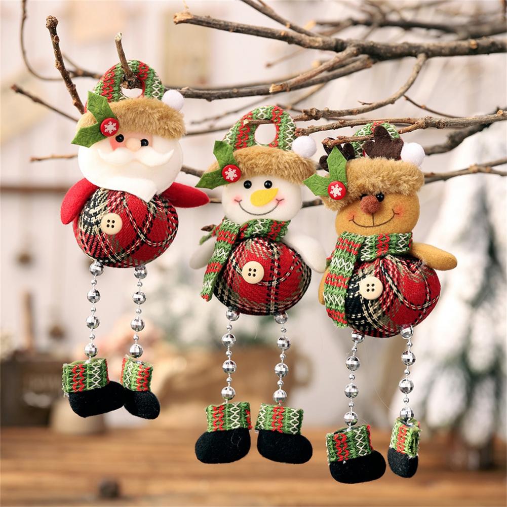 Poupée suspendue en tissu , décoration de fenêtre de noël, belle jambe, bonhomme de neige, décor suspendu en tissu