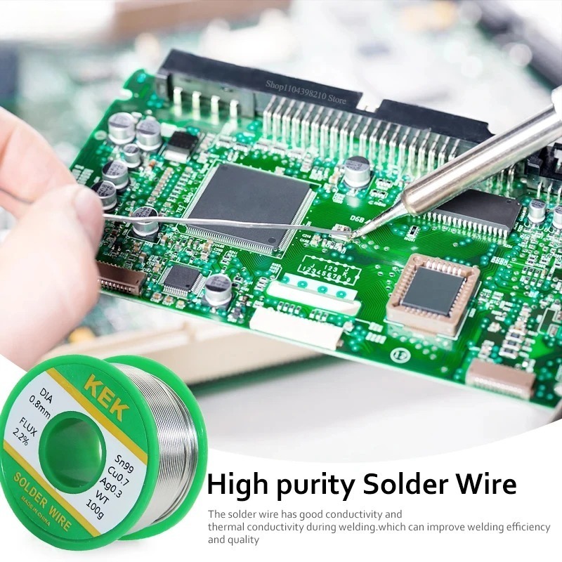 20g-100g loddetintråd miljøvenlig lavt smeltepunkt ingen rengøring nødvendig  sn99.3 cu 0.7 blyfri/blyholdig loddetintråd