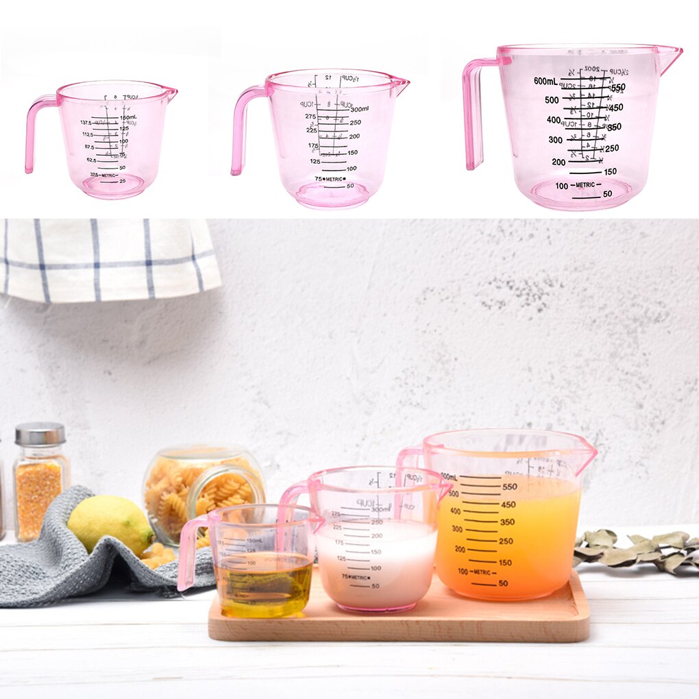 Fenkicyen Plastic Measuring Cups Multi Measurement Baking Cooking Tool Liquid Measure Jug Container Kitchen Jugs Accessories
