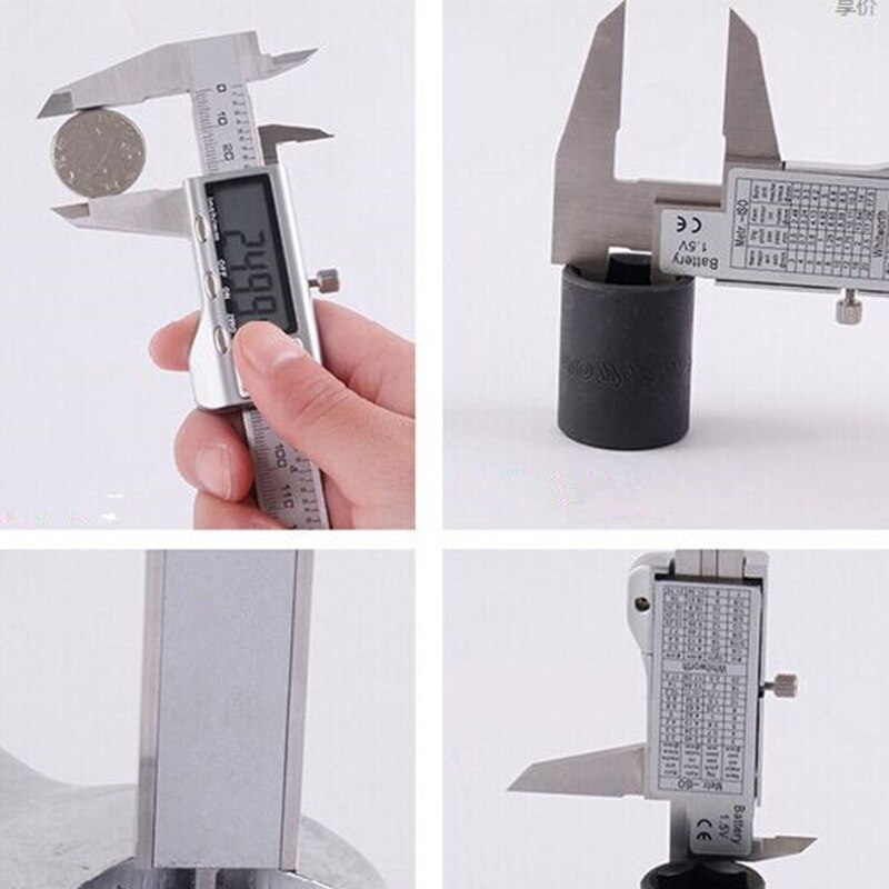 0-150mm 200mm 300mm Stainless Steel Digital Caliper Origin Mode Electronic Vernier Caliper Micrometer Digitaler Messschieber BOX