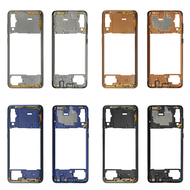 Behuizing Midden Frame Bezel vervangende onderdelen Voor Samsung Galaxy A70 A705/A7 A750 Midden-Plate Cover