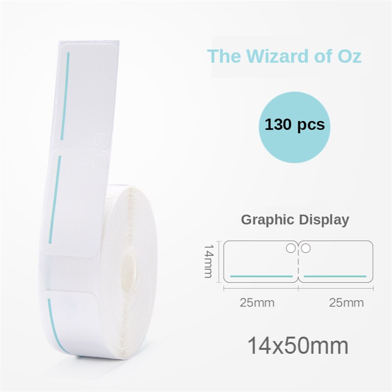 D11Printer Label Jewellery Bracelet Waterproof Anti-Oil Tear-Resistant Price Label Pure Color Scratch-Resistant Label Paper Roll: The wizard of Oz