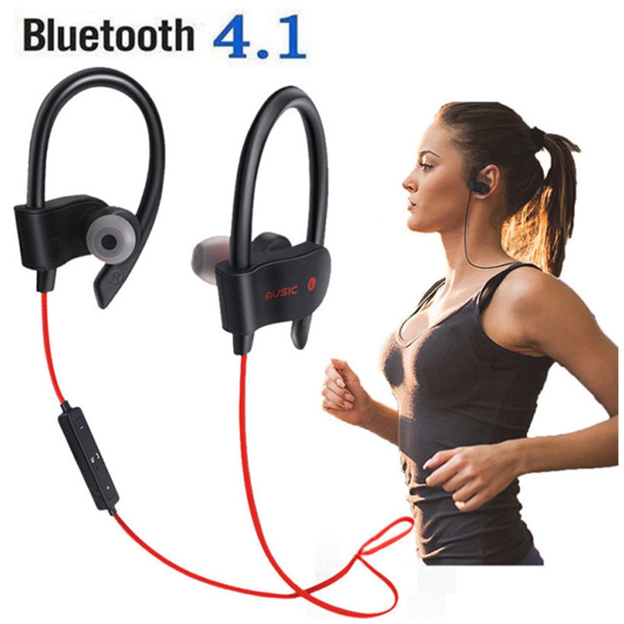 558 Bluetooth Hoofdtelefoon Oorhaakje Oordopjes Stereo Bluetooth Headset Draadloze Sport Oortelefoon Handsfree Met Microfoon Voor Alle Smart Phone