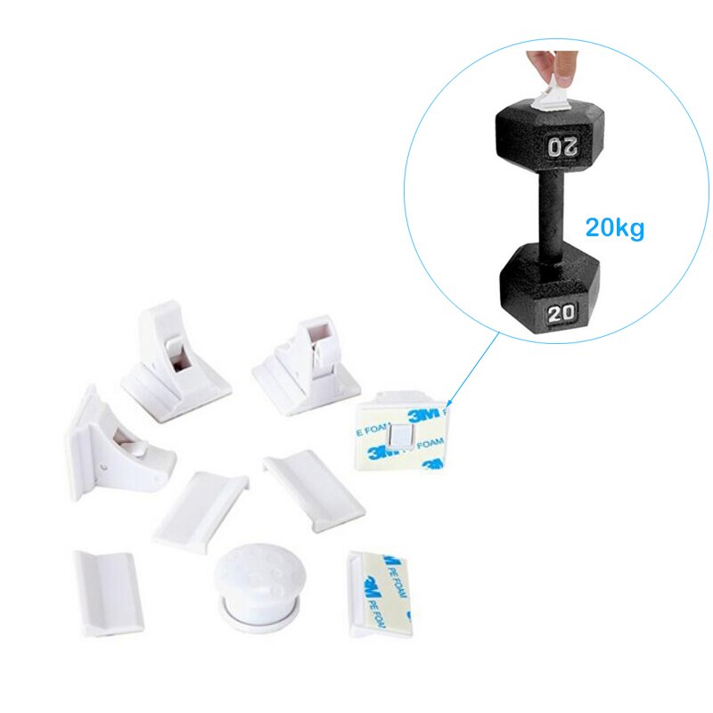 Children Lock Baby Safety Magnetic Lock Child Protection Kids Drawer Locker Security Cupboard Cabinet Locks 4/8pcs lock+1/2key