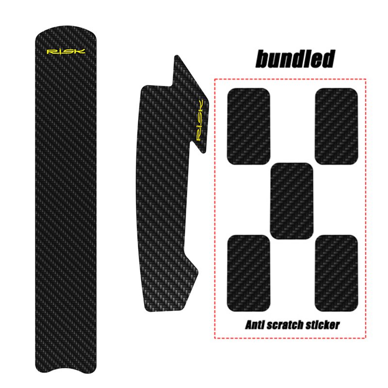 Pegatina de protección para cadena de bicicleta, marco de bicicleta de montaña, película protectora de carbono resistente a los arañazos, cubierta para cadenas de bicicleta de carretera, accesorios para bicicleta: Borgoña