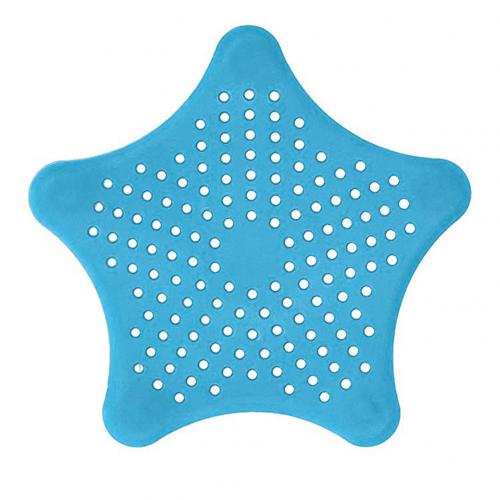 Tappi e collettori per capelli a stella a cinque punte doccia da cucina filtro di scarico a pavimento anti-intasamento filtro per lavello accessori per il bagno: Blu