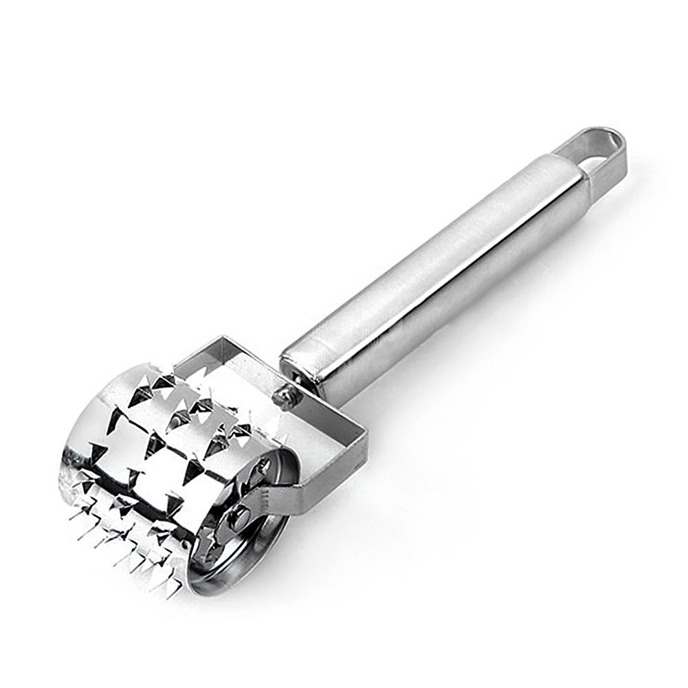 Carne Inteneritore Palmare in Acciaio Inox 5-Ruota di Rotolamento di Carne Sciolto Martello Rullo per Gara Bistecca di Manzo carne di Maiale Attrezzo Della Cucina: B