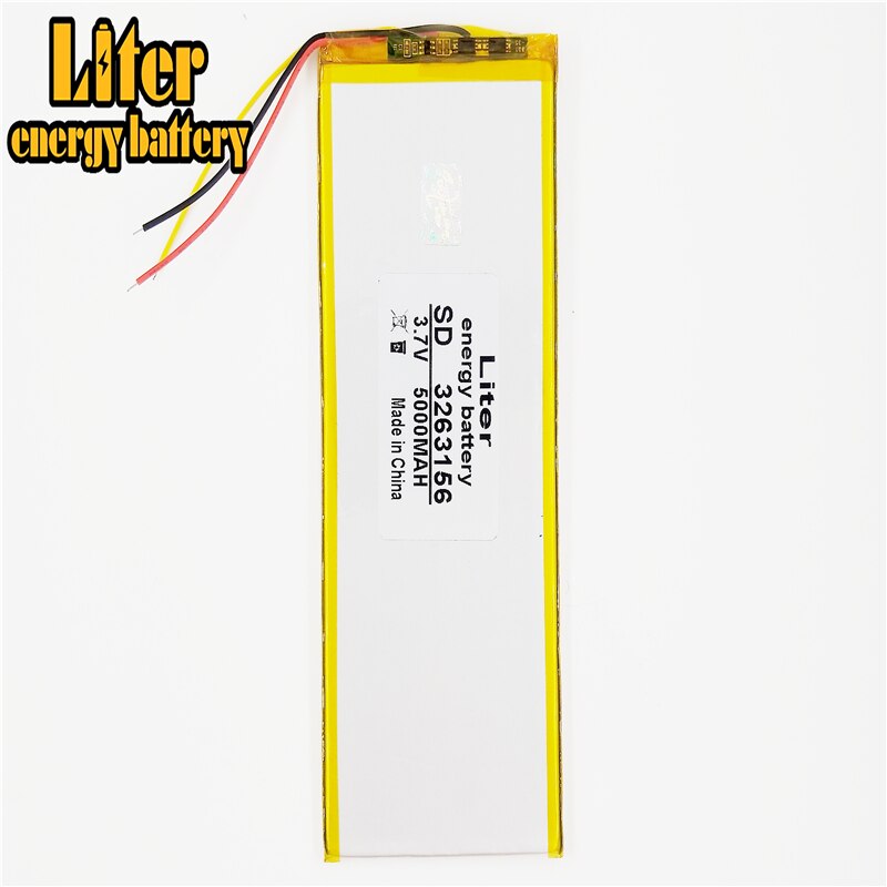 3 line 3263156 3065155 3.7V 5000mAh Rechargeable li Polymer Li-ion Battery
