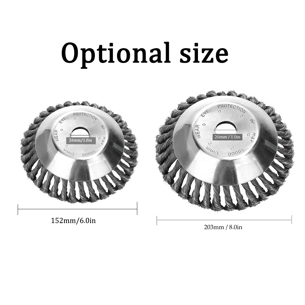 Grass Cutter Trimmer Parts General Wear-Resistant Multifunctional Steel Wire Rust Removal Weeding Plate Lawn Mower Accessories