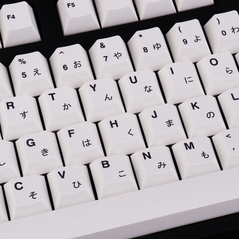 Tintura de perfil de cereza para teclado mecánico, tapa de tecla japonesa con tema Sushi blanco, estilo minimalista, 135 teclas, PBT