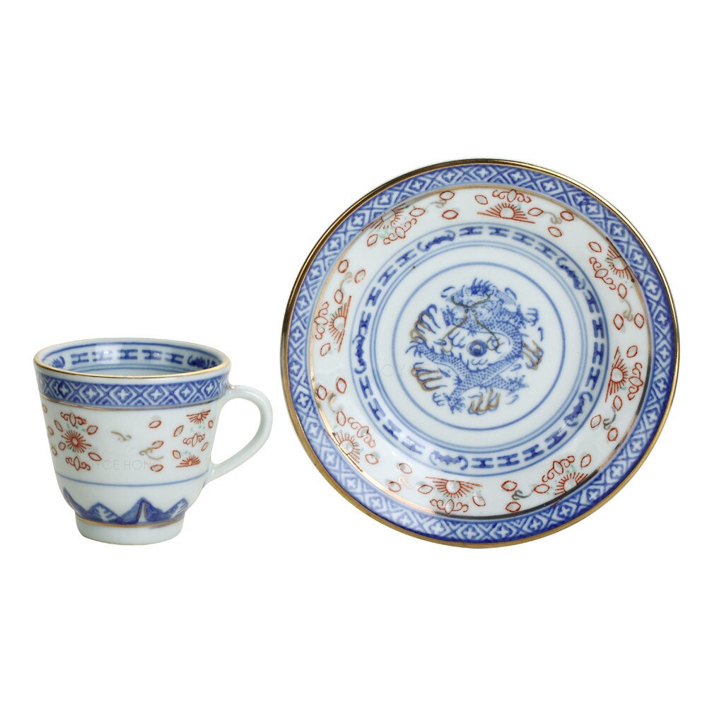 Porcelain Espresso Cups Tea Cups Mugs 60ml Ceramic Coffee Cup With Saucer