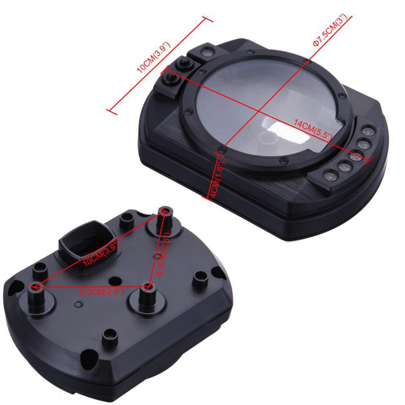 Motorcycle Tachometer Speedometer Gauge Case Cover for Kawasaki Ninja Z1000 Z750 Zx10r 04 05 Zx6r 03-06