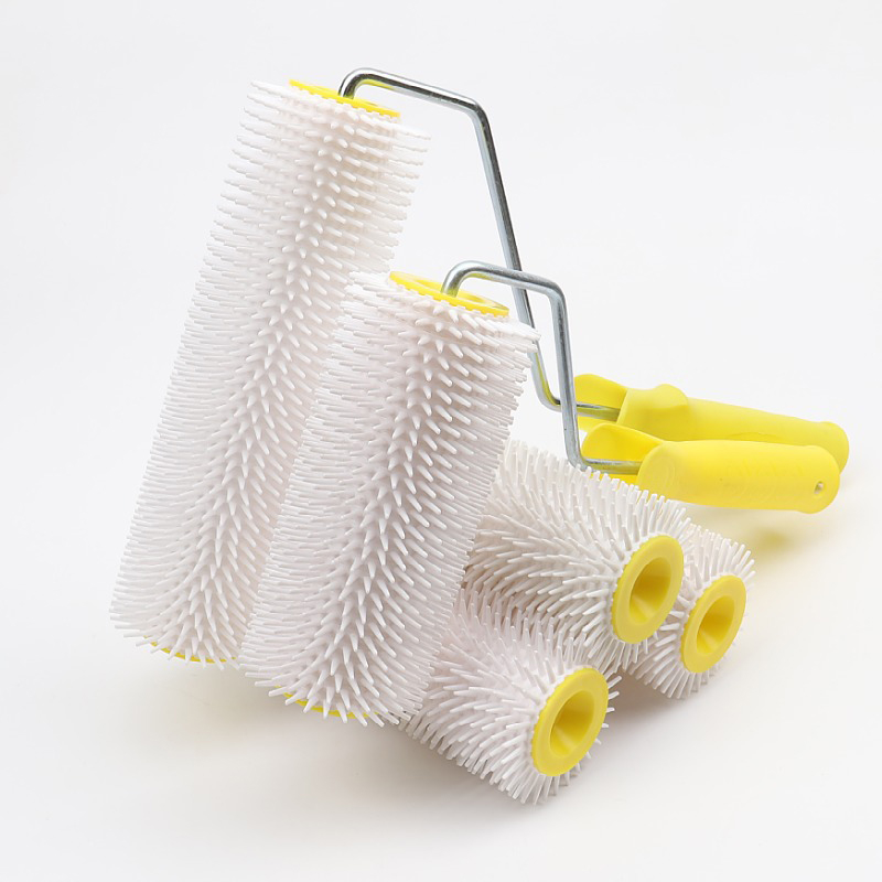 1PC 15/22CM Defoaming Drum Brush Spike Roller Latex Floor Self Compound Roller Leveling Screed Spiked Roller Paint Brush Roller