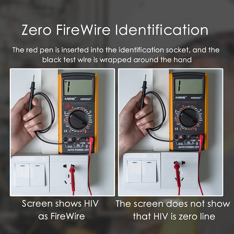 Digital Multimeter AC / DC Profesional Tester Elektrische esr NCV Test Meter Analog Auto Range Multimeter^1