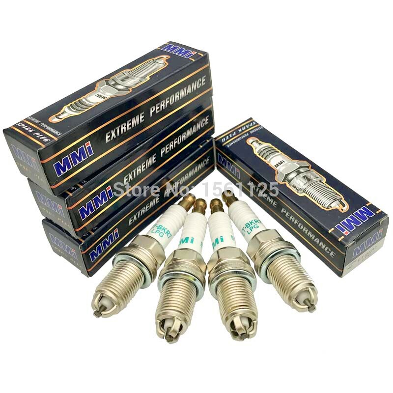 6 uds LPG CNG GNL bujía ET-BKR7-LPG K6RTC3J para IK20 IK20TT VK20 BKR6EIX PFR7B-D BKR7EIX BKR-GAS LPG1 BKR6EIX-5LPG IFR7F-4D: BLACK PACK