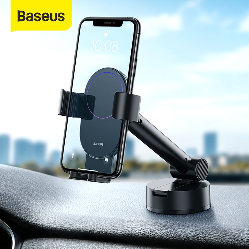 Baseus Gravity Auto Telefoon Houder Met Zuignap Intrekbare Verstelbare Voor 4.7-6.5 Inch Auto Ondersteuning Auto Telefoon Stand mount