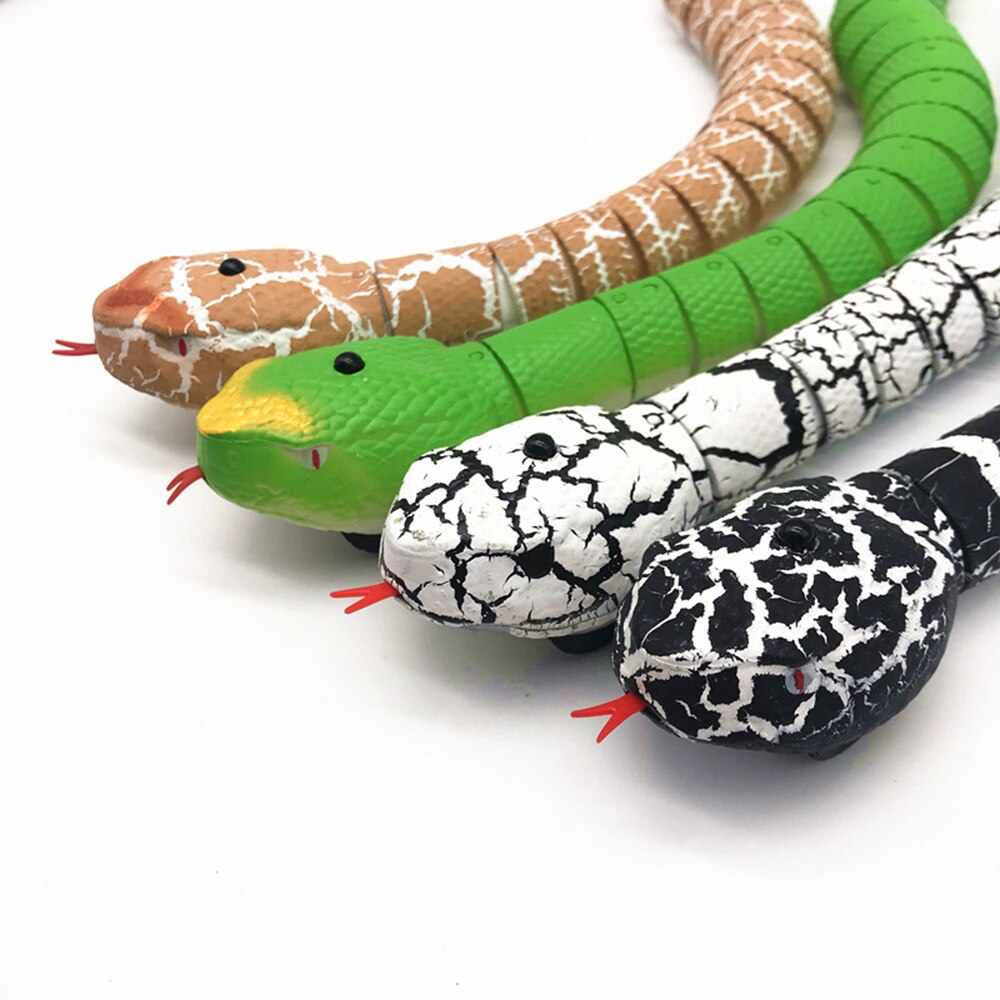 Jouet télécommandé à infrarouge RC serpent à sonnette réaliste, jouet amusant pour enfants, tour de Festival