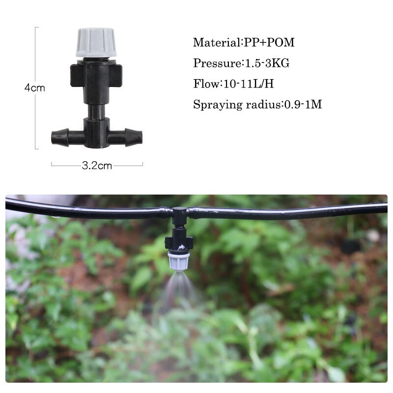 Mist Cooling Automatic Irrigation System Garden Drip Irrigation Device 5M-20M Misting Watering System Drip Kit Set