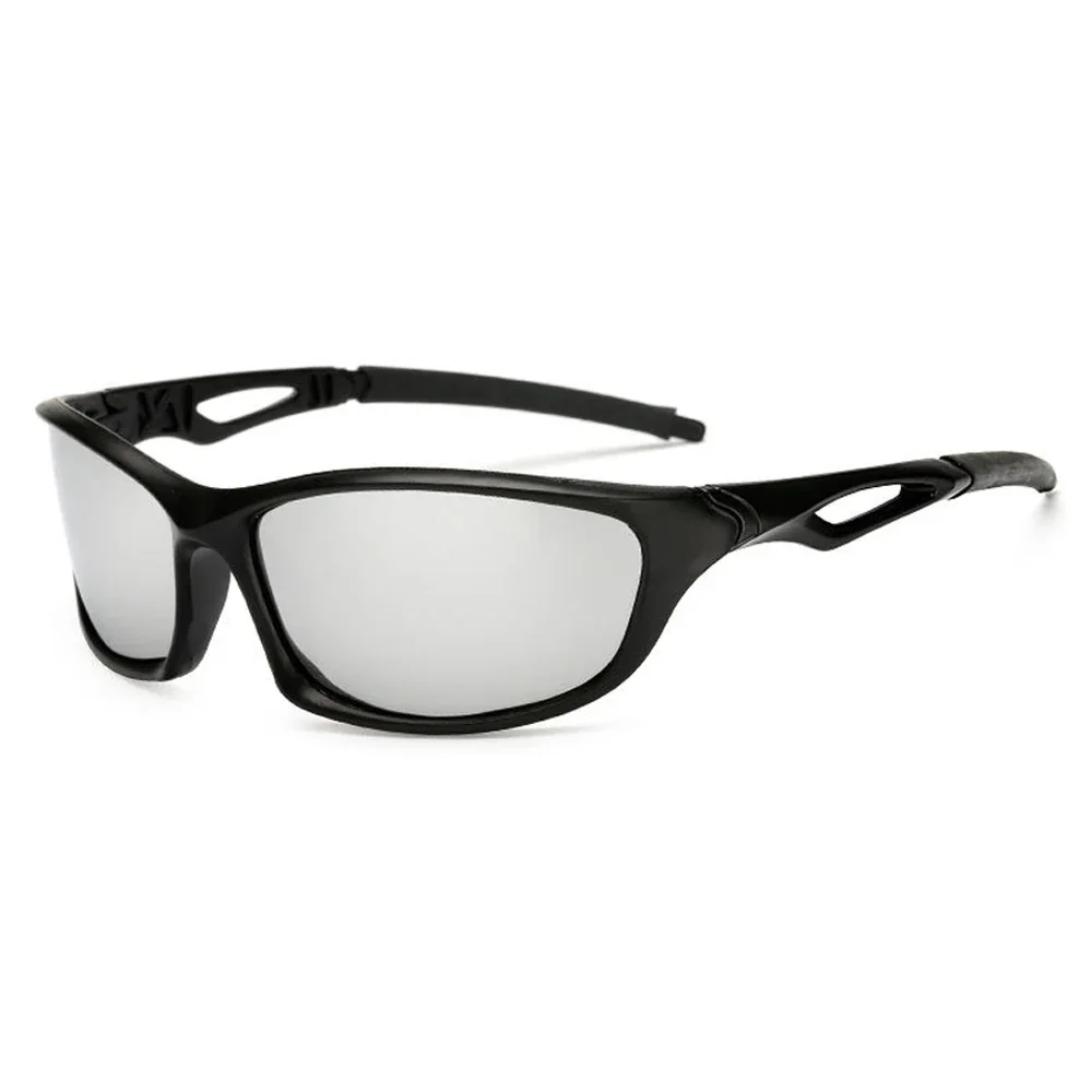 2025 Gepolariseerde Zonnebril Mannen Vierkante Sport Zonnebril voor Mannen Rijden Vissen Zwart Frame Goggle UV400