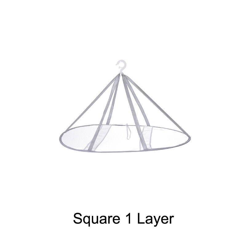 Stendino pieghevole 2 strati pieghevole maglia traspirante stendino rete asciugatrice 3 livelli lavabile appeso rete da campeggio