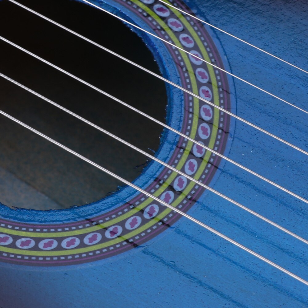 Inch Acoustic Guitar Small Size Portable Wooden Guitar for Children Kids (Red)