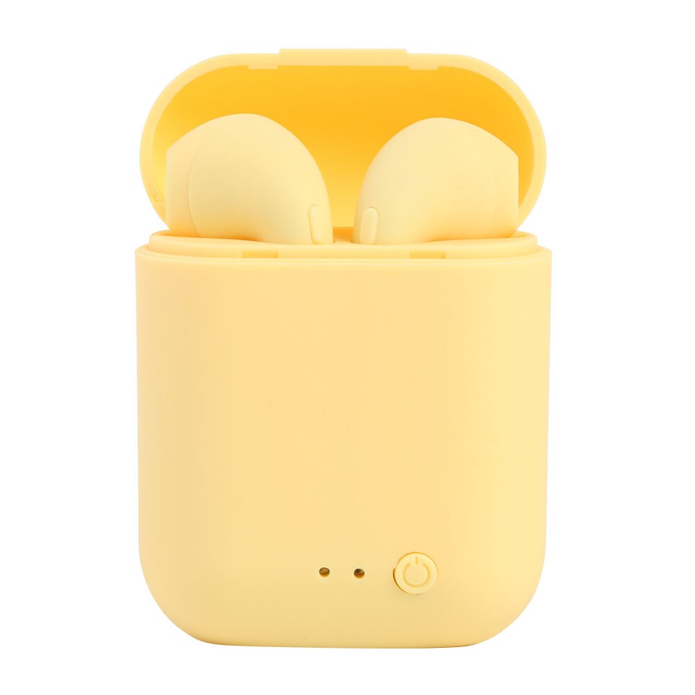 Original i12 Tws Wireless Earphone 5.0 Bluetooth Headphones i7s mini2 Earbuds with Charging Box Wireless Headphones for IPhone: i7s mini2 Orange