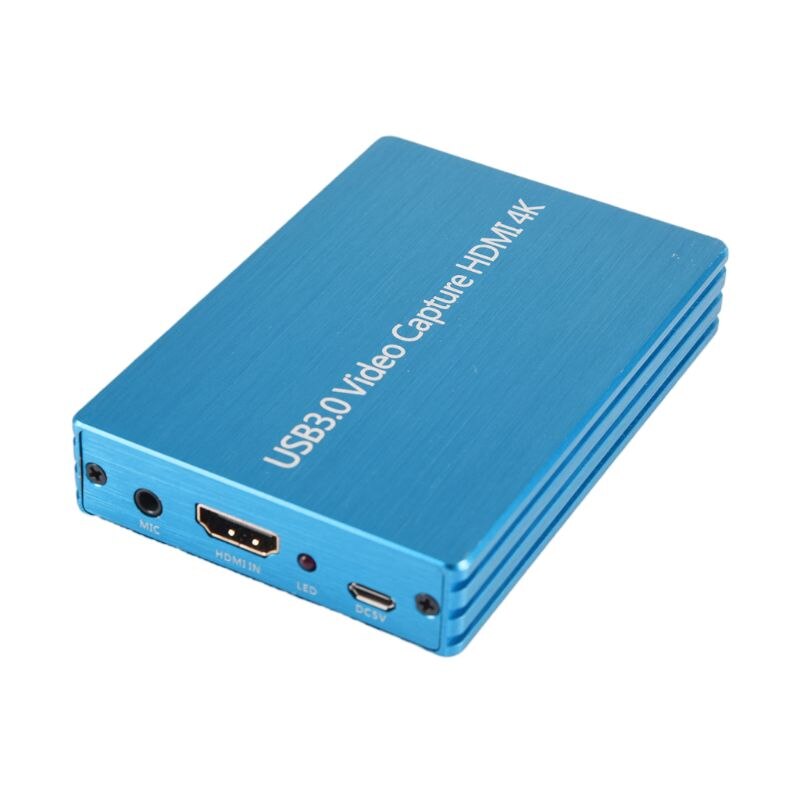 USB3.0 4K High Definition Video Capture Card Usb Video Capture: Blauw