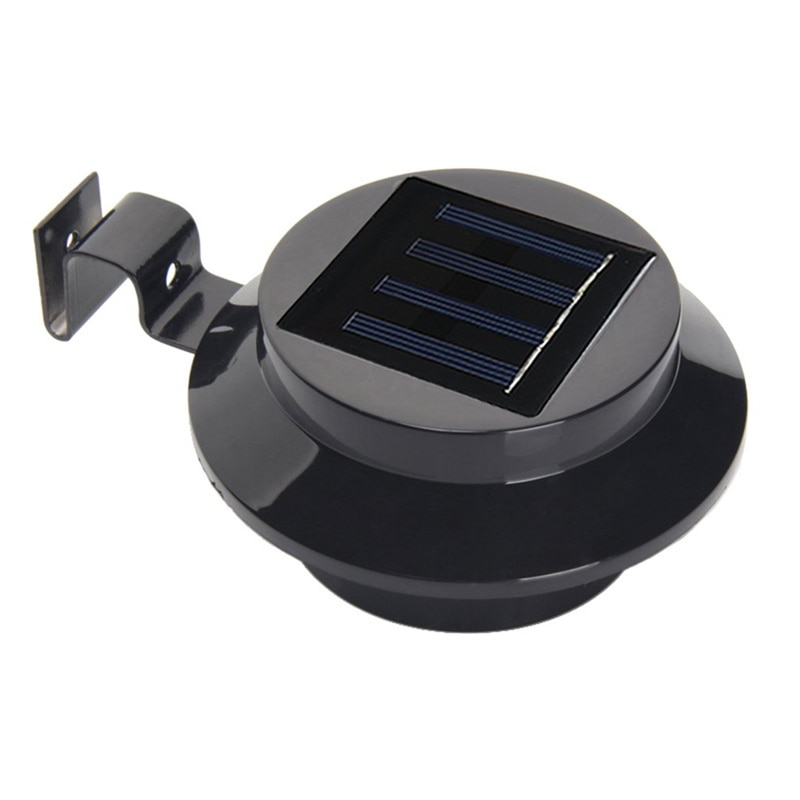 Lámpara Solar con 3 luces Led para el fregadero, lámpara de pared alimentada por energía Solar para valla, canalón, calle, jardín, patio, césped, iluminación exterior