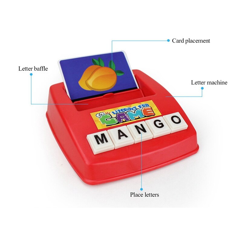 Englisch wort lernen maschine pädagogisches spielzeug karte brief maschine Englisch wort interaktive bild alphabetisierung karte kinder earl