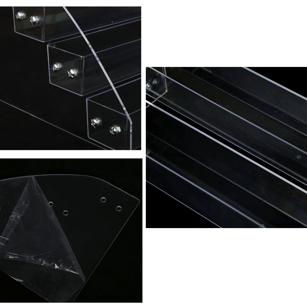 Acrylic 1 To 7 Tier Nail Polish Rack Nail Art Display Holder Cosmetic Varnish Organizer Stand Plastic Manicure Storage Nail Box