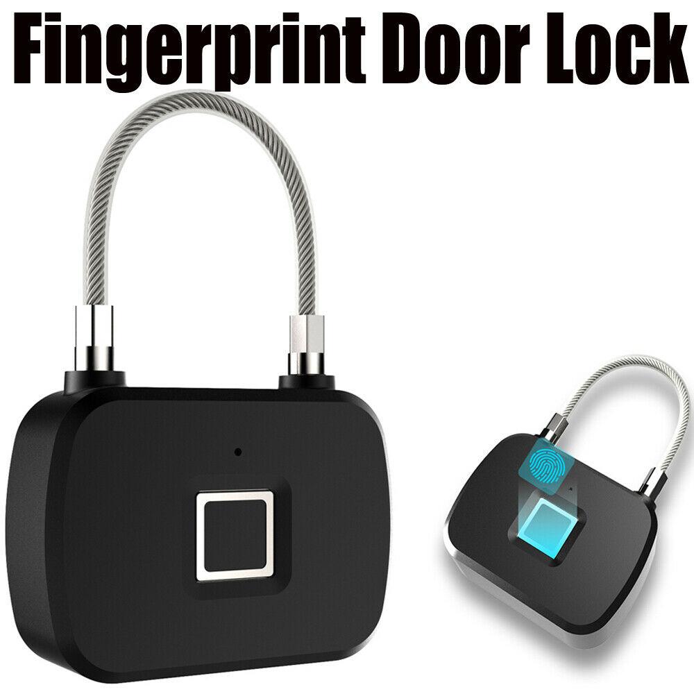 Fingerprint Lock Smart Keyless Anti-Theft Padlock For Travel Suitcase Bicycle R20
