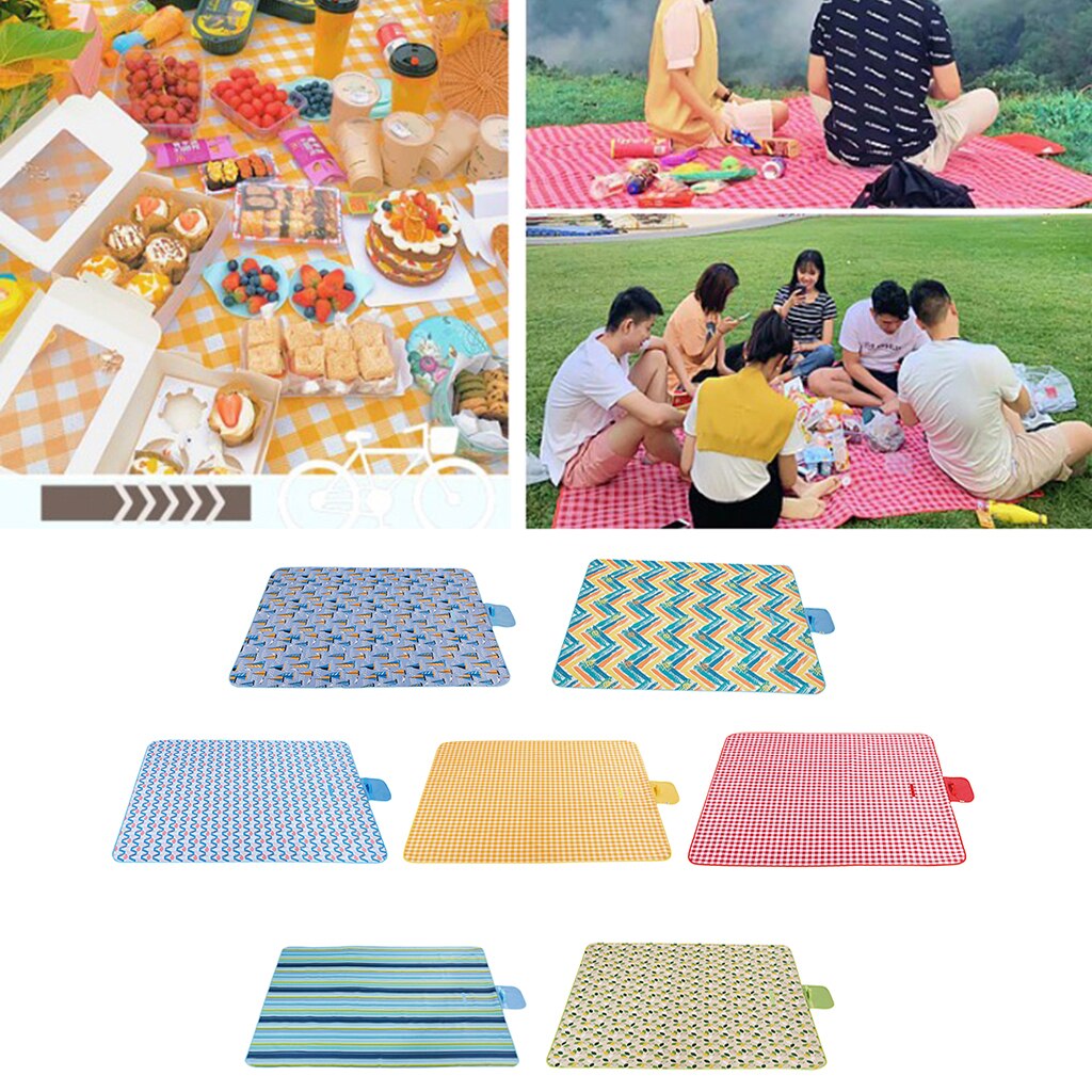 Picnic Blanket Waterproof Extra Large Picnic Mat Outdoor Blanket with Waterproof Backing for Family Concerts Beach Park Camping