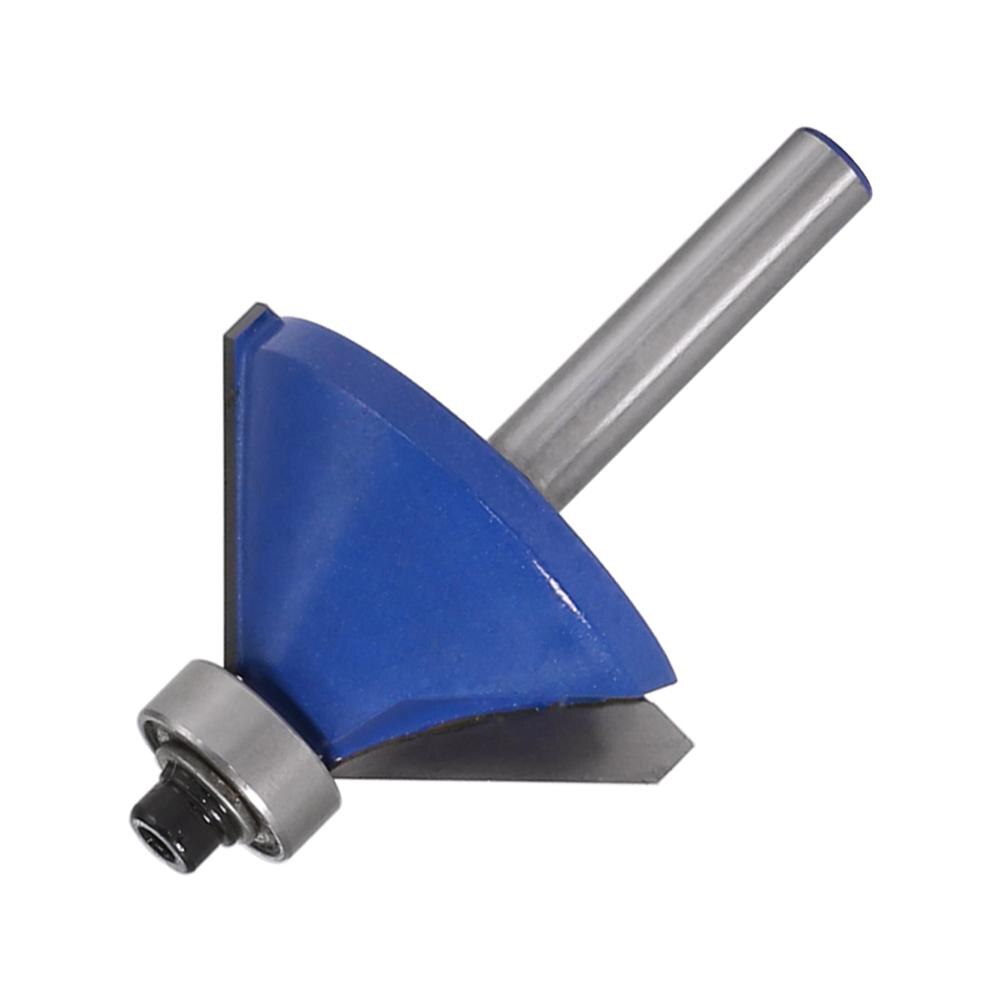 1pc 45Degree Chamfer & Bevel Edging Router Bit - 1/4" Shank 6mm shank- RCTwoodworking cutter woodworking bits
