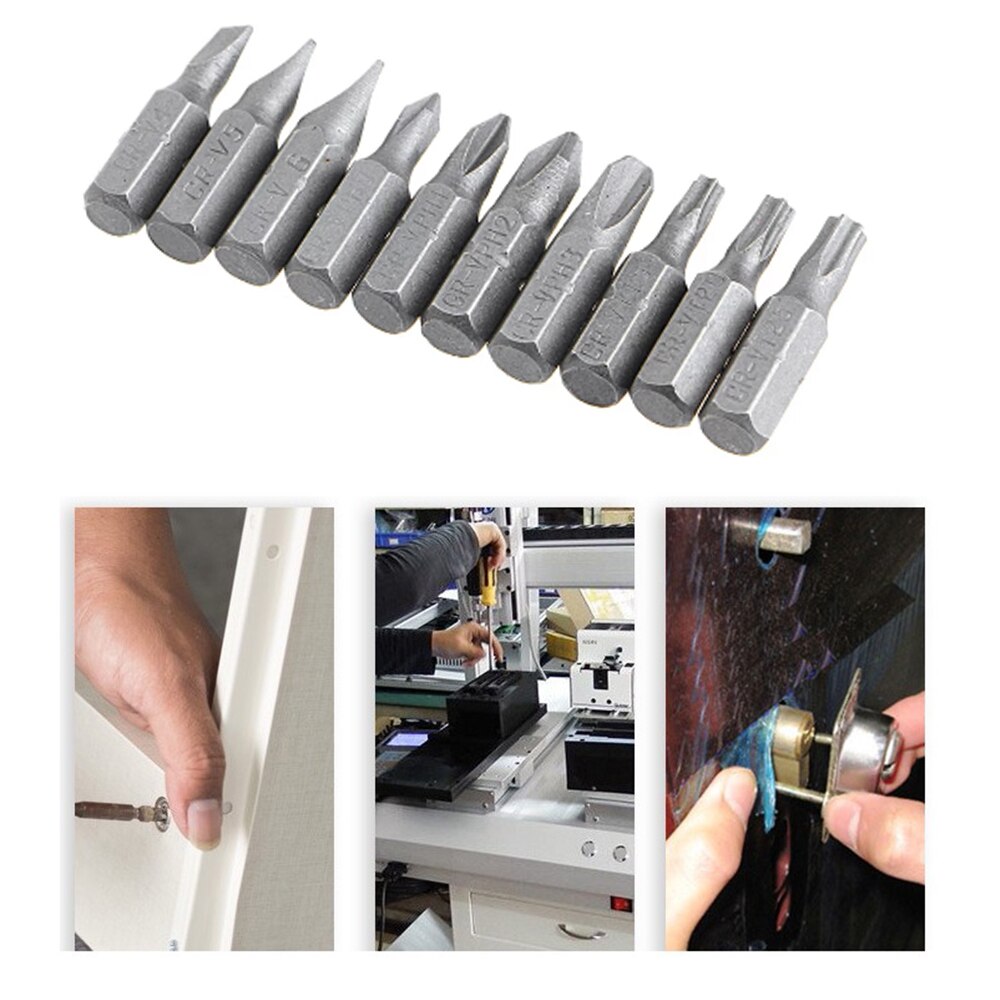 25mm Screwdriver Bit Set Multifunctionl Versatile Screwdrivers Extension Rod Tools Set Slotted/PH/Torx Cross Drill Bit Head T20