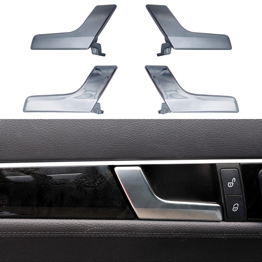 Di plastica Lato Sinistro tutto'interno Maniglia Interna Della Porta kit di Riparazione per Benz C-CLASS Berlina stazione-carro W204 X204 cromo/Opaco