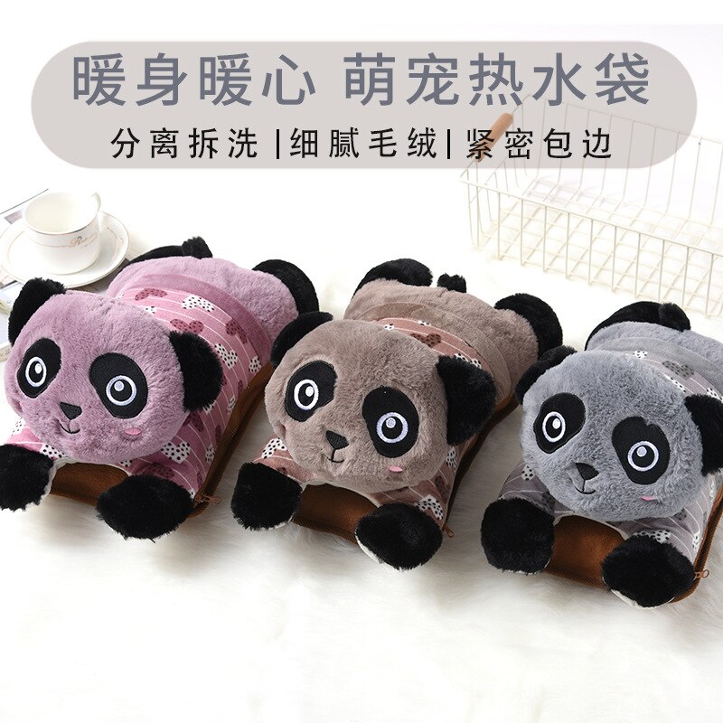 Chauffe-mains rechargeables dessin animé Panda bouteille d'eau chaude Rechargeable anti-déflagrant taille chaude palais trésor C177