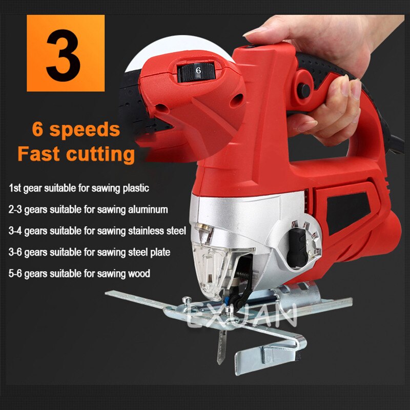 Electric Jig Saw, Household Cutting Machine, Electric Saw, Etched Flashlight, Wire Saw, Woodworking Tool