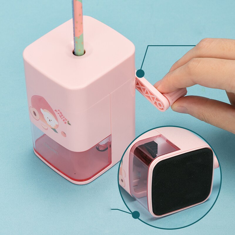 Sacapuntas Manual para lápiz, afilador de lápiz de giro automático, cuchillo para estudiantes, artistas, niños y adultos, artículos de papelería