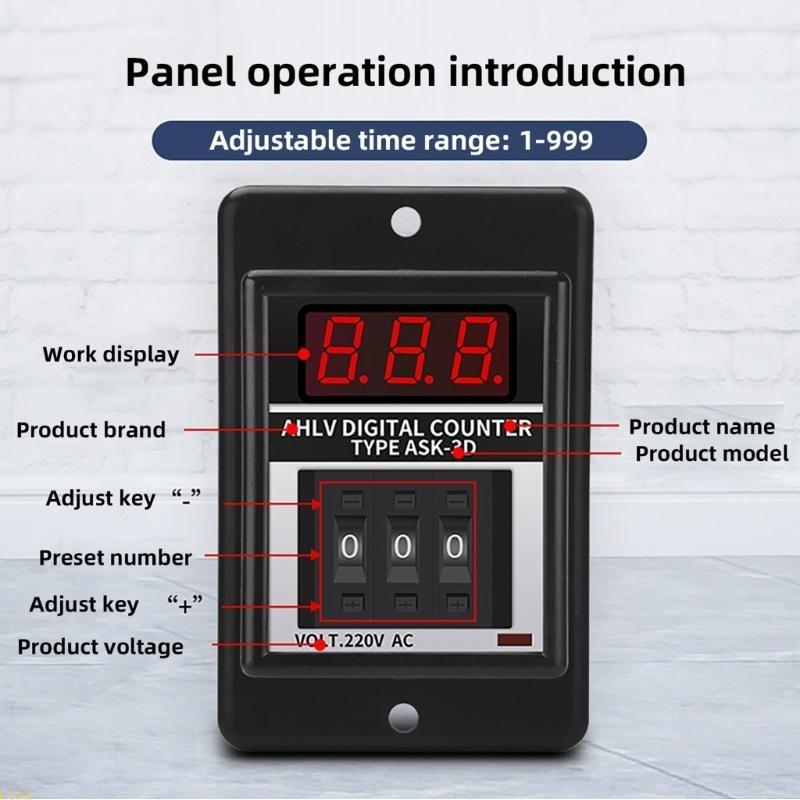 U13a industriella digitala räknare effektiva digitala displayräknare för fabrik